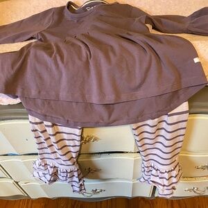 Girls purple pants outfit